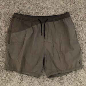 Zanerobe Men’s Board Shorts Swim Trunks Size 36 Gray Drawstring Swimmers
